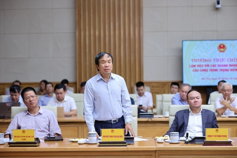 Ông Nguyễn Văn Trường, Giám đốc Công ty CP xây dựng Xuân Trường phát biểu. Ảnh: VPG/Nhật Bắc