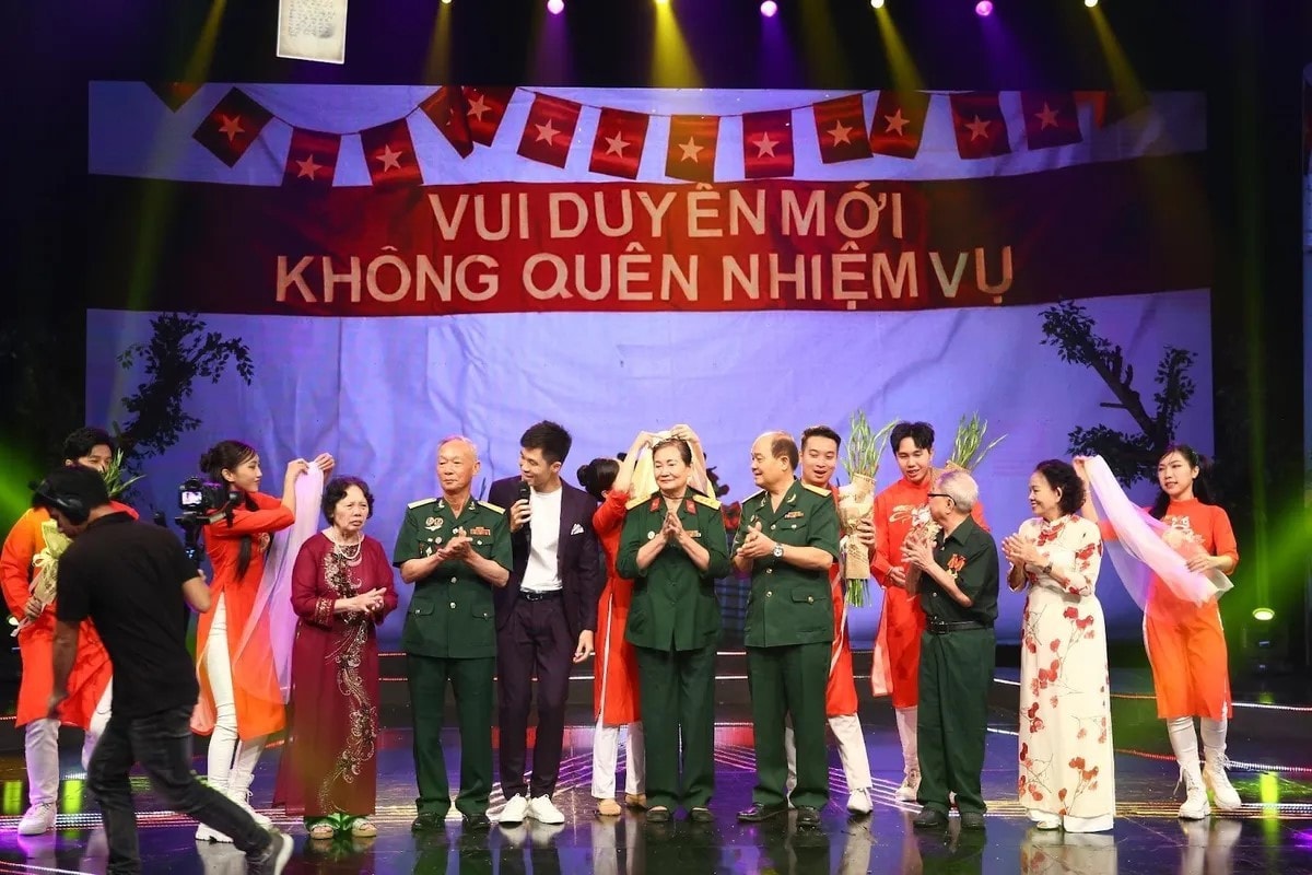 Tái hiện đám cưới xưa dành tặng những khách mời đặc biệt. Nguồn: vtv.vn