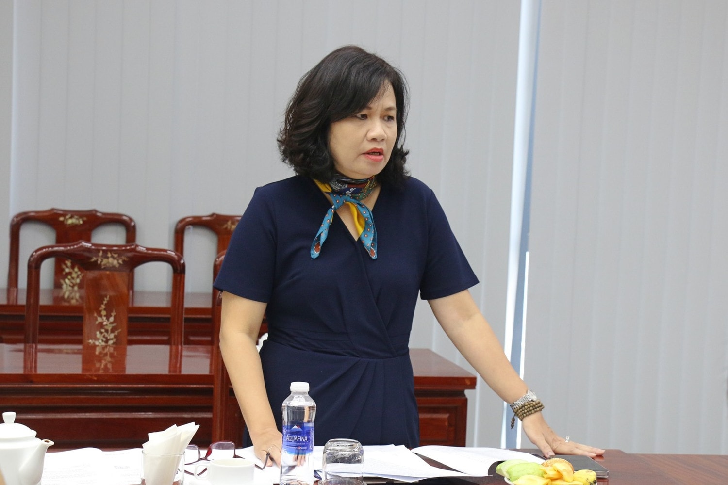Cục trưởng Cục Quản trị II Phạm Thị Hải Yến phát biểu