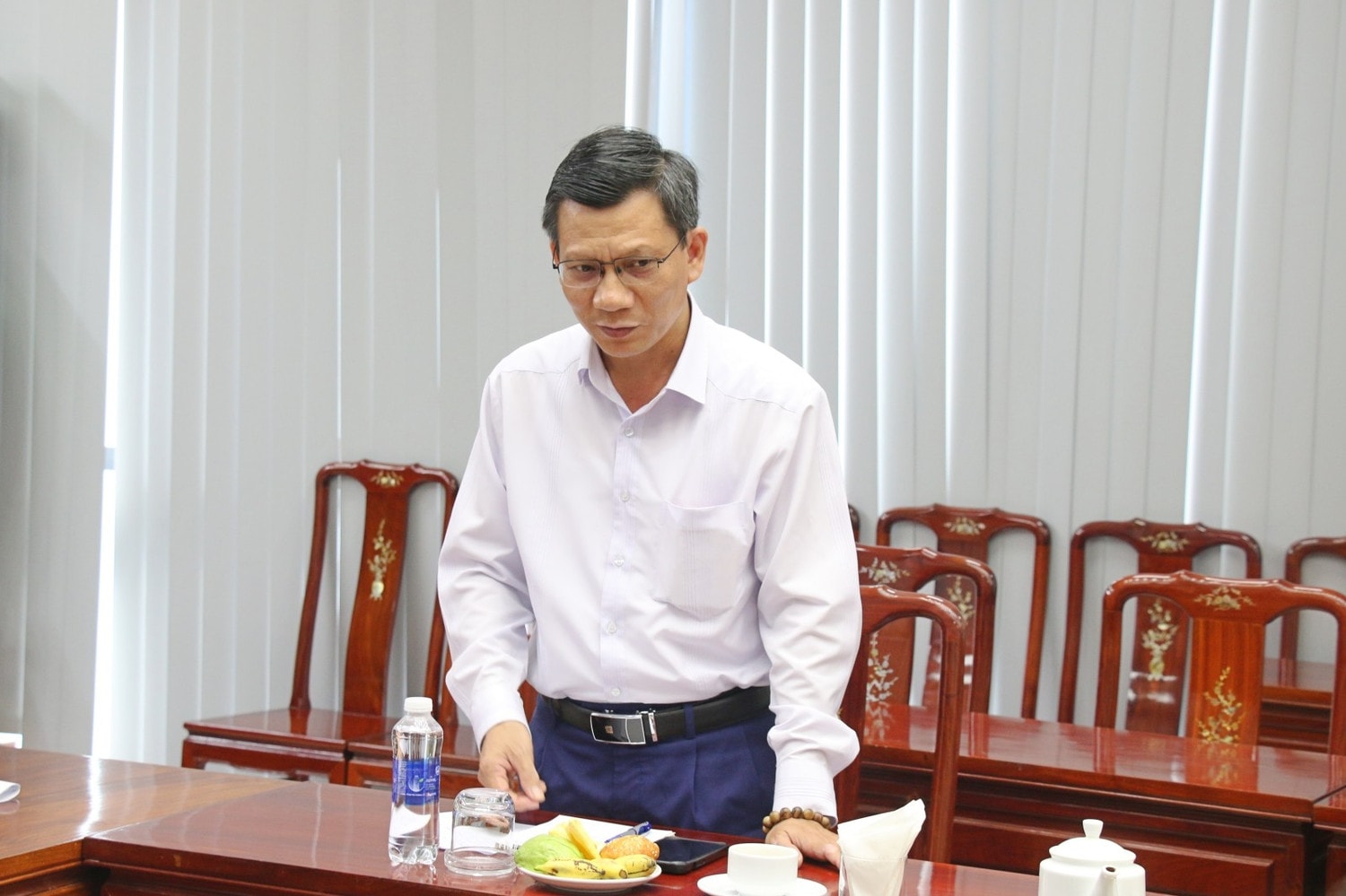 Phó Cục trưởng Cục Quản trị II Lê Quang Đồng phát biểu