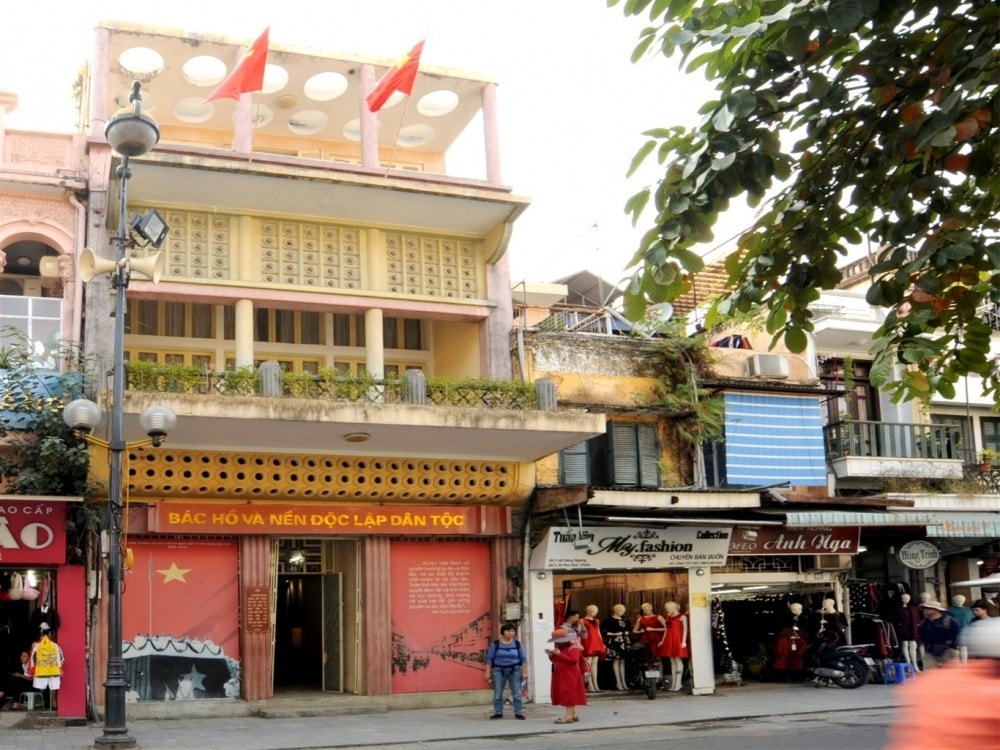 Di tích lịch sử 48 Hàng Ngang (Hà Nội), nơi Chủ tịch Hồ Chí Minh viết Tuyên ngôn độc lập. Ảnh: Bảo tàng Hồ Chí Minh
