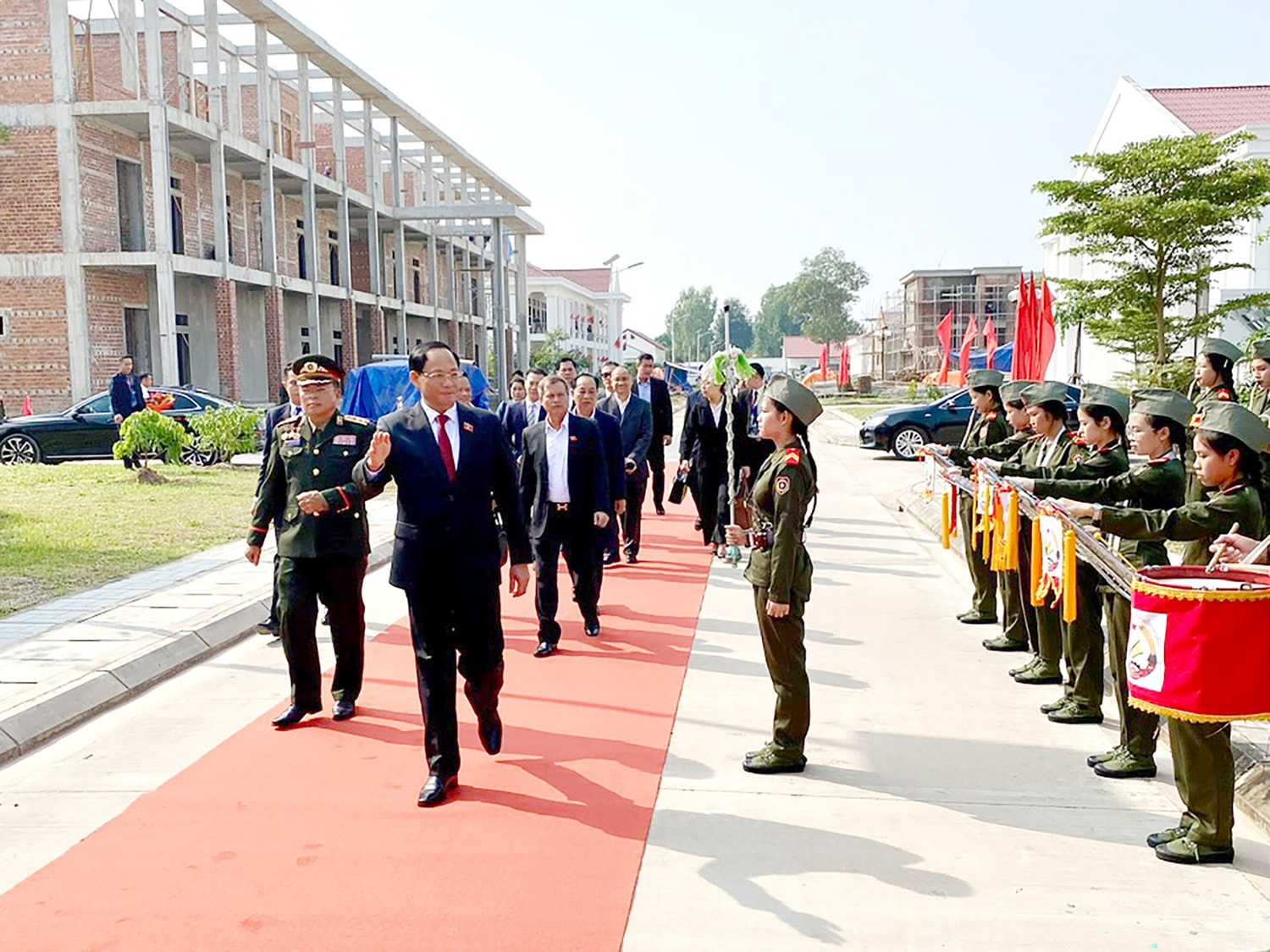 Lễ đón Phó Chủ tịch Quốc hội, Thượng tướng Trần Quang Phương và Đoàn đại biểu Quốc hội Việt Nam
