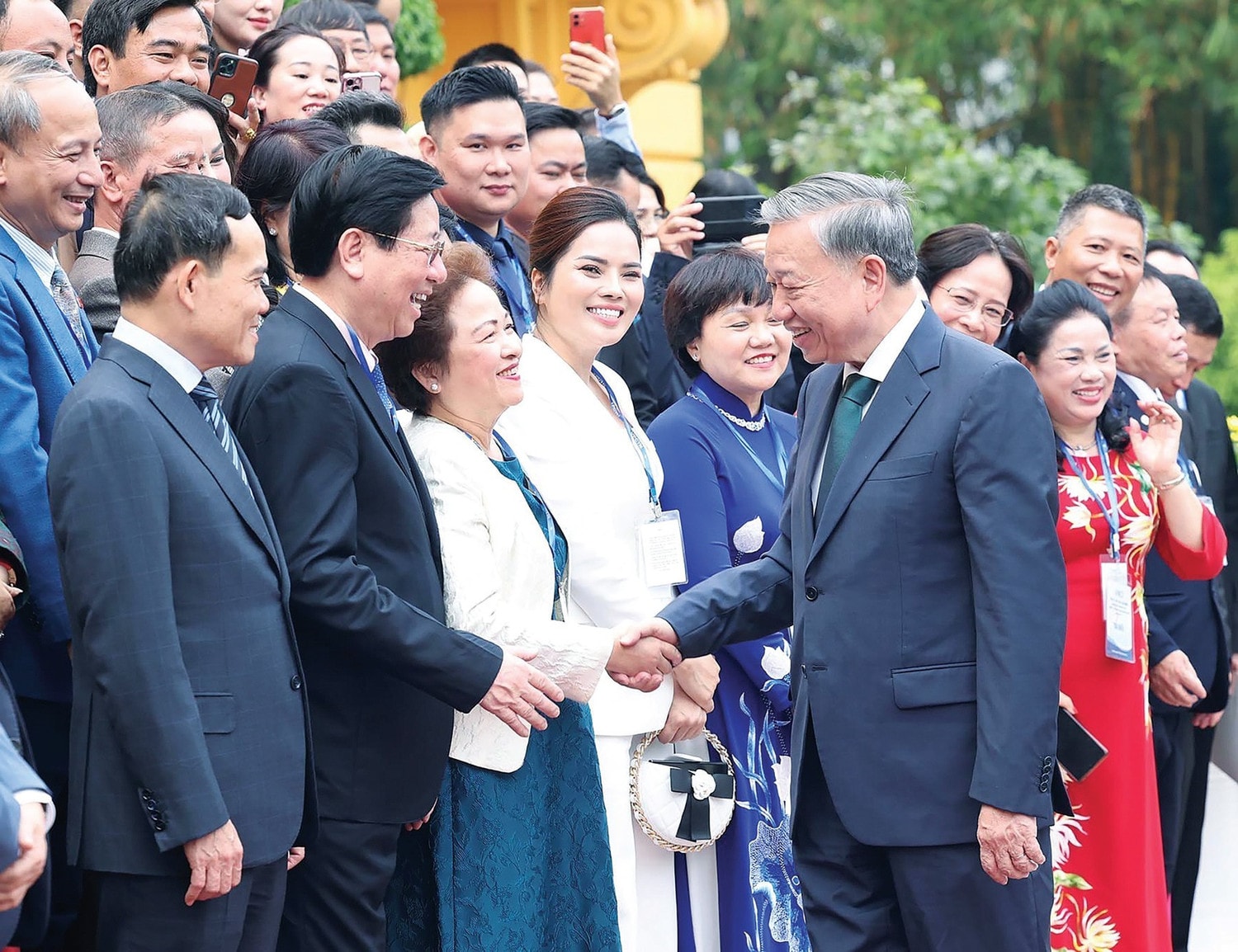 Tổng Bí thư, Chủ tịch nước Tô Lâm gặp mặt các doanh nhân tiêu biểu ngày 11.10.2024. Ảnh: Lâm Khánh
