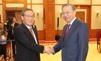 Tổng Bí thư, Chủ tịch nước Tô Lâm hội kiến Thủ tướng Quốc vụ viện Trung Quốc Lý Cường