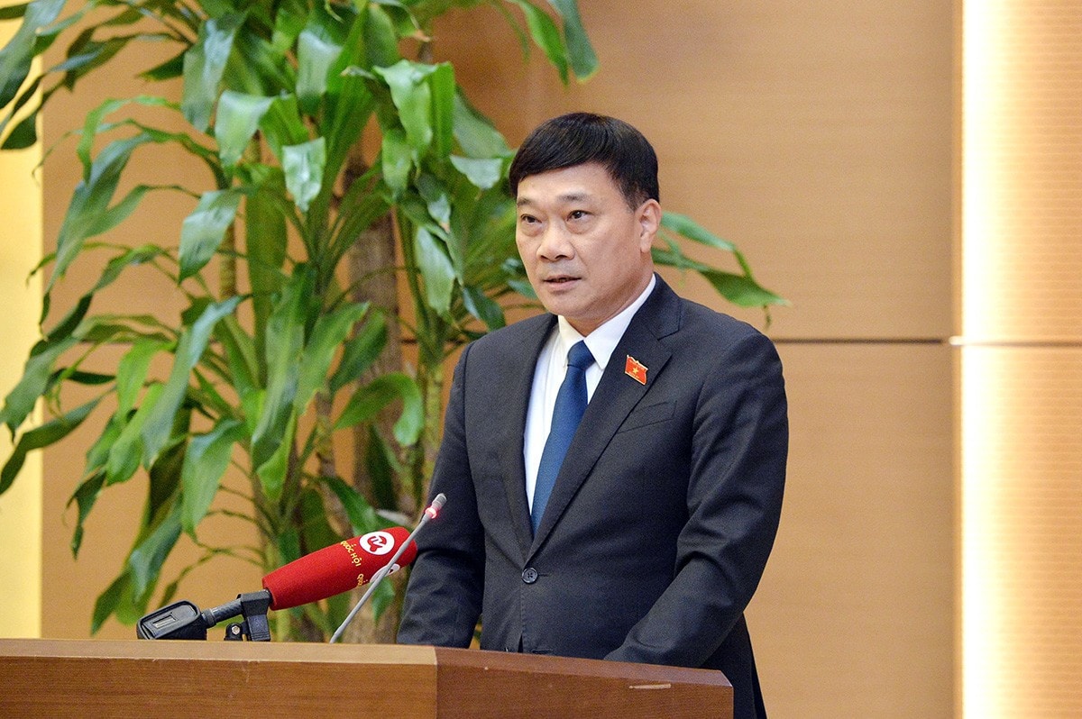 Chủ nhiệm Ủy ban Kinh tế Vũ Hồng Thanh phát biểu