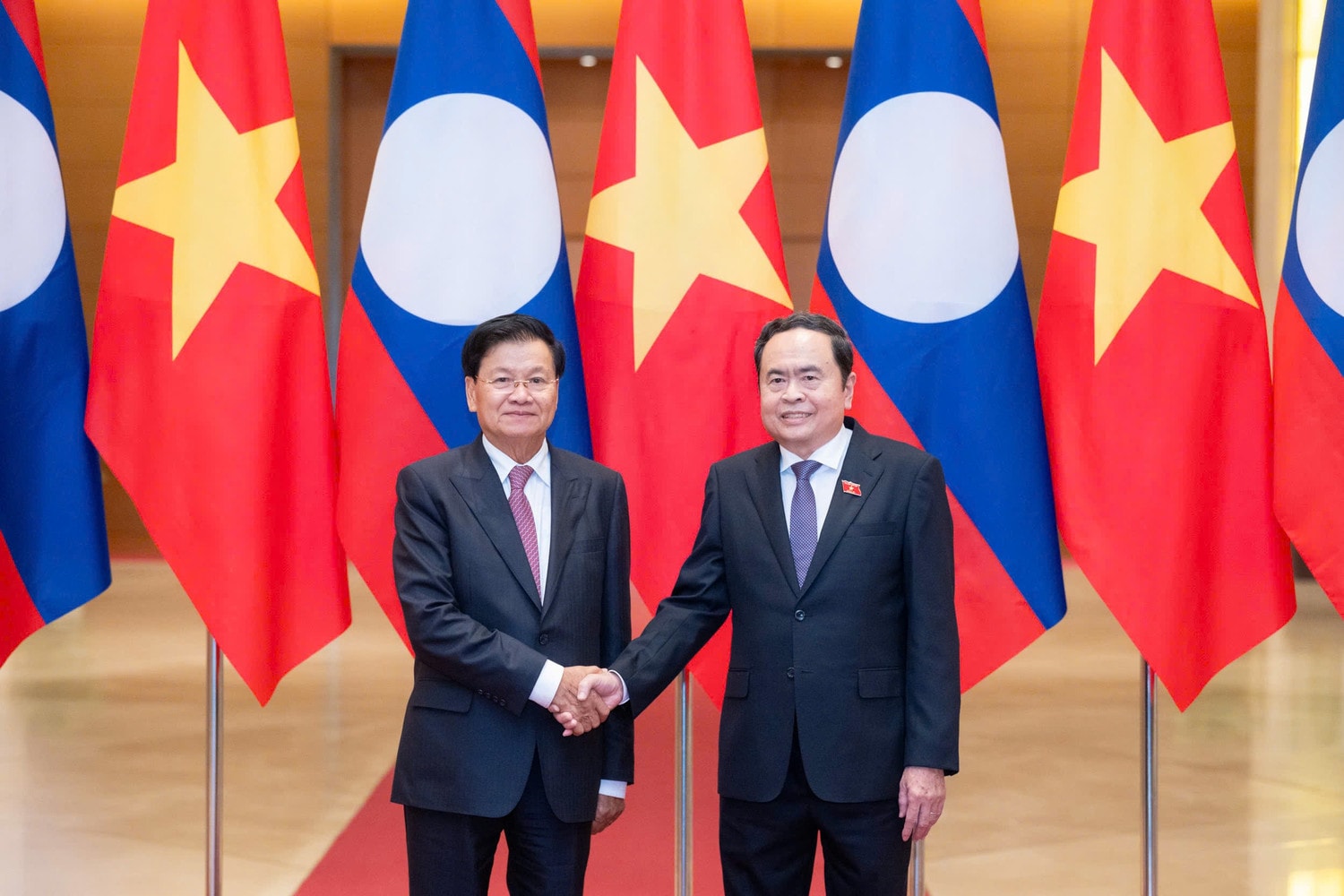 Chủ tịch Quốc hội Trần Thanh Mẫn hội kiến Tổng Bí thư, Chủ tịch nước Lào Thoongloun Sisoulith tại Nhà Quốc hội trong khuôn khổ chuyến thăm cấp Nhà nước tới Việt Nam của Tổng Bí thư, Chủ tịch nước Lào Thoongloun Sisoulith ngày 11.9.2024