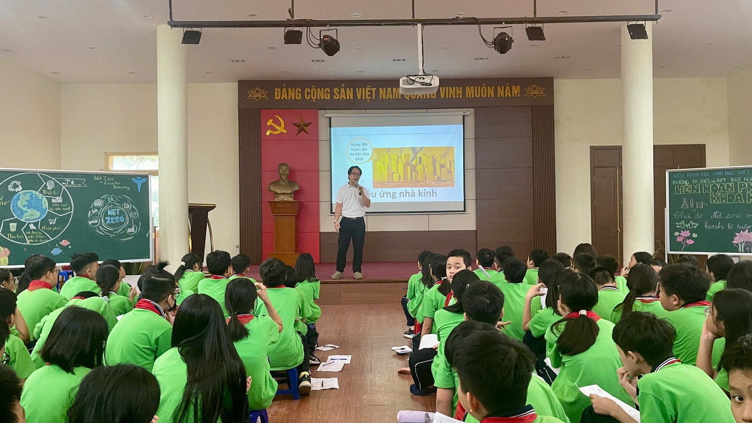 Sự kiện khởi động diễn ra sáng 17.10, tại Trường Tiểu học, THCS, và THPT Thực nghiệm. Ảnh: BTC
