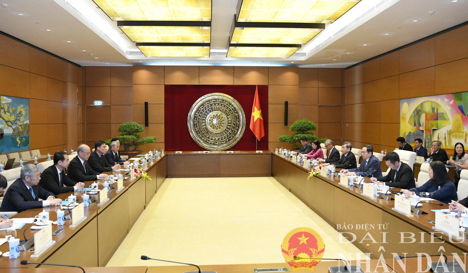 Quang cảnh cuộc tiếp. Ảnh: Lâm Hiển