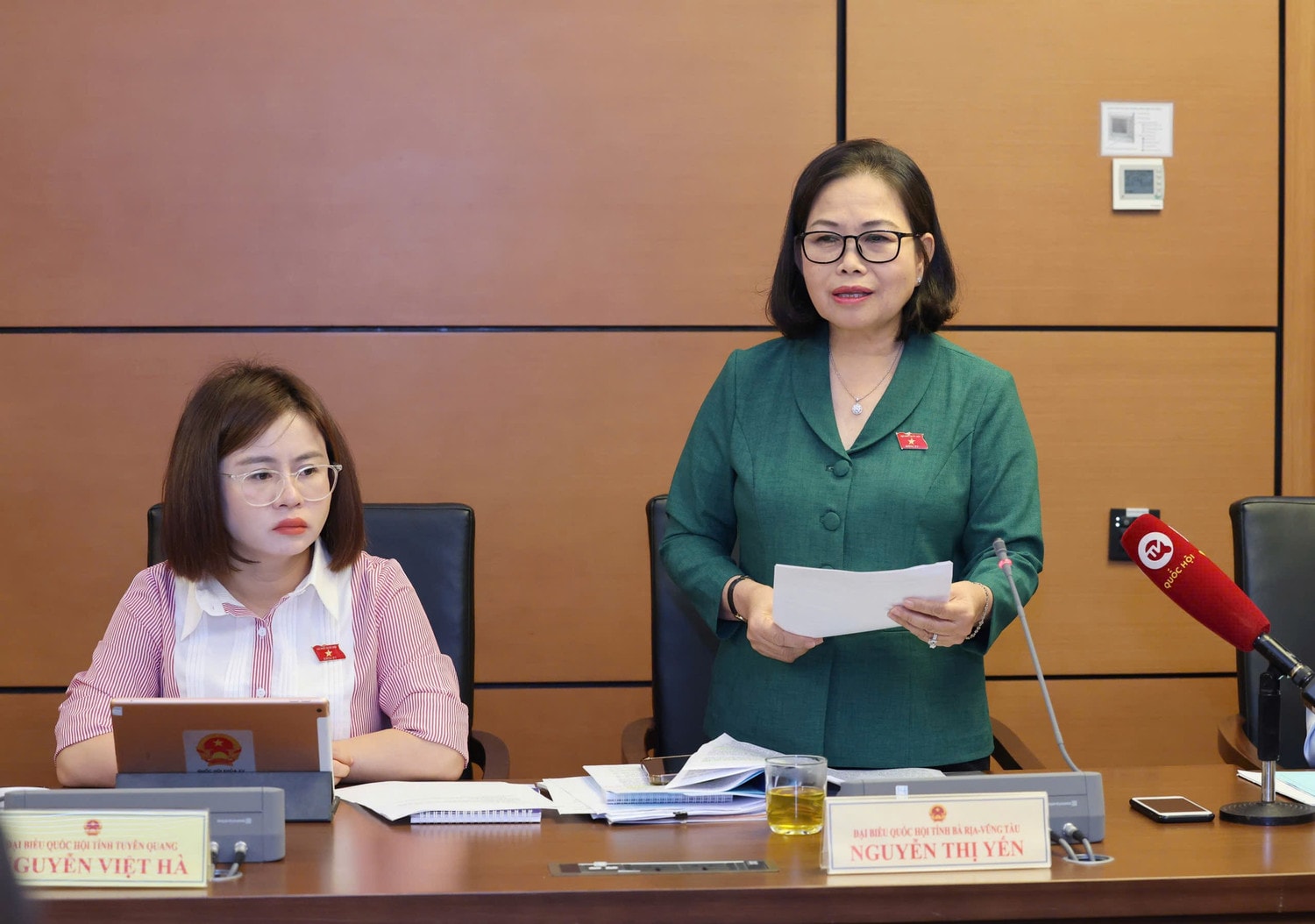ĐBQH Nguyễn Thị Yến (Bà Rịa – Vũng Tàu) phát biểu.