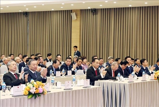 Tổng Bí thư Tô Lâm và các đại biểu tham dự. Ảnh: Thống Nhất/TTXVN