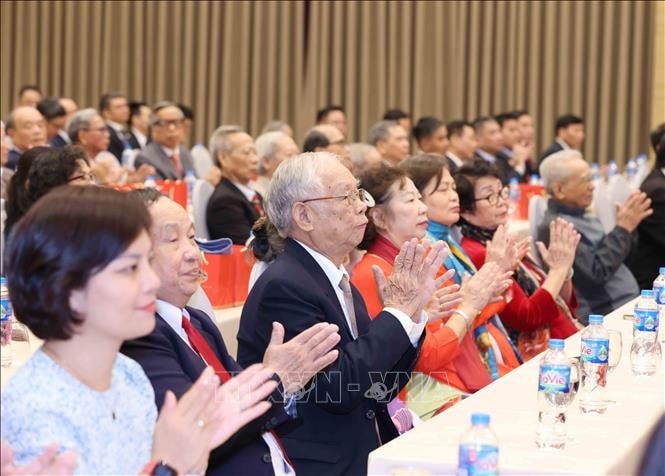 Đại biểu dự Lễ kỷ niệm 75 năm Ngày truyền thống Ban Đối ngoại Trung ương. Ảnh: Phương Hoa/TTXVN