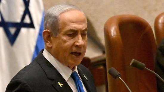 Israeli Prime Minister Benjamin Netanyahu speaks at the opening of the 25th Knesset session marking the anniversary of the Israeli Prime Minister Benjamin Netanyahu speaks at the opening of the 25th Knesset session marking the anniversary of the