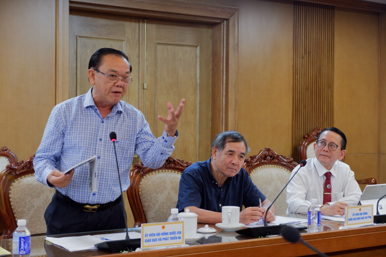 GS.TS. Nguyễn Đông Phong, Chủ tịch Hội đồng Đại học Kinh tế TP. Hồ Chí Minh phát biểu