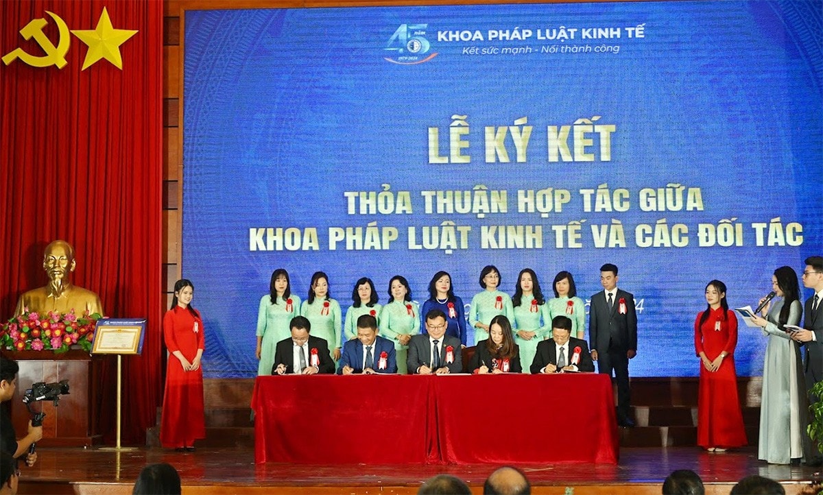 Khoa Pháp luật Kinh tế đã ký kết hợp tác với các đối tác