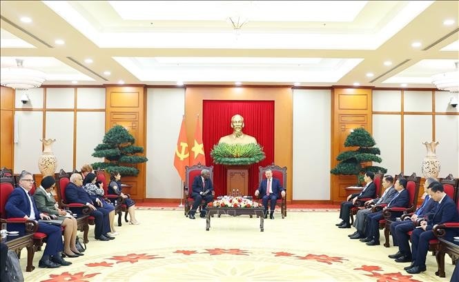 Quang cảnh buổi tiếp. Ảnh: Thống Nhất/TTXVN