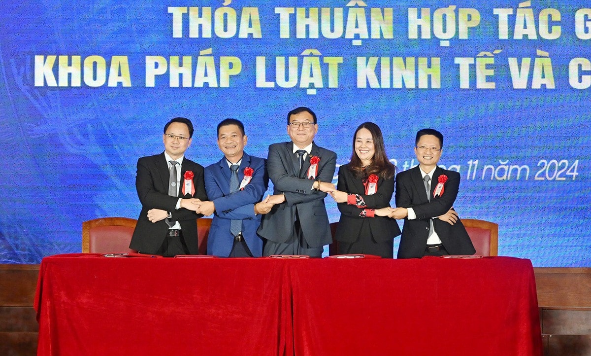 Khoa Pháp luật Kinh tế đã ký kết hợp tác với các đối tác