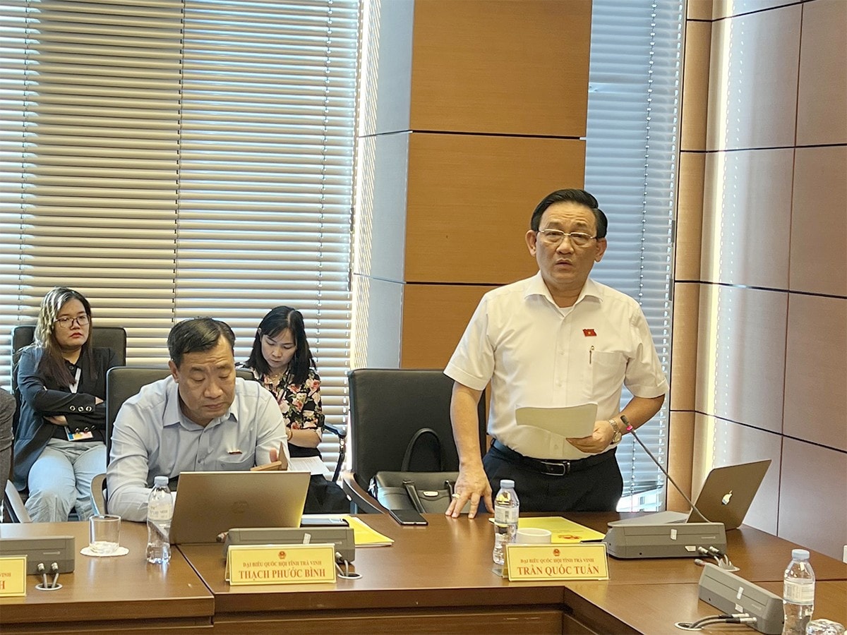 Đại biểu Quốc hội Trần Quốc Tuấn (Trà Vinh) phát biểu