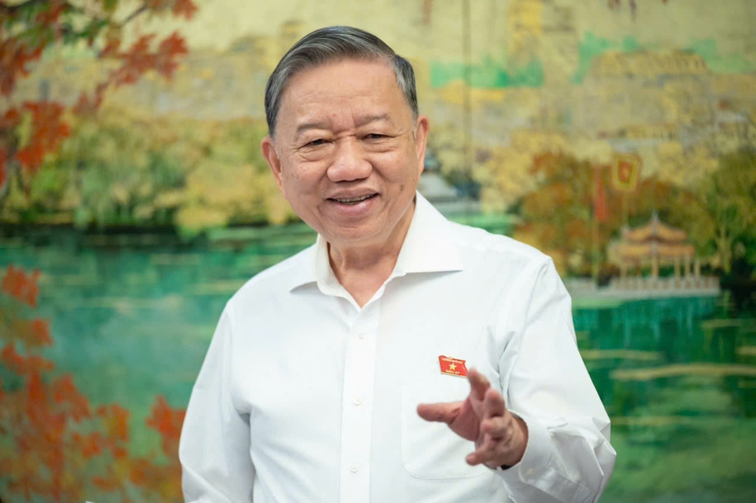 Tổng Bí thư Tô Lâm phát biểu tại Tổ 1 về dự án Luật Nhà giáo, sáng 9.11. Ảnh: Phạm Thắng