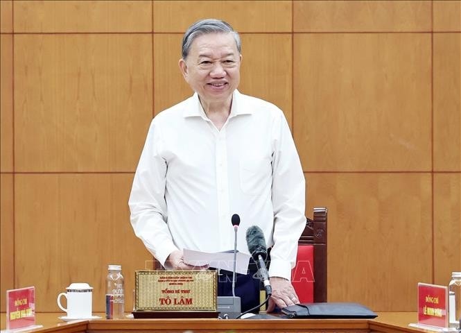 Tổng Bí thư Tô Lâm phát biểu. Ảnh: Thống Nhất/TTXVN