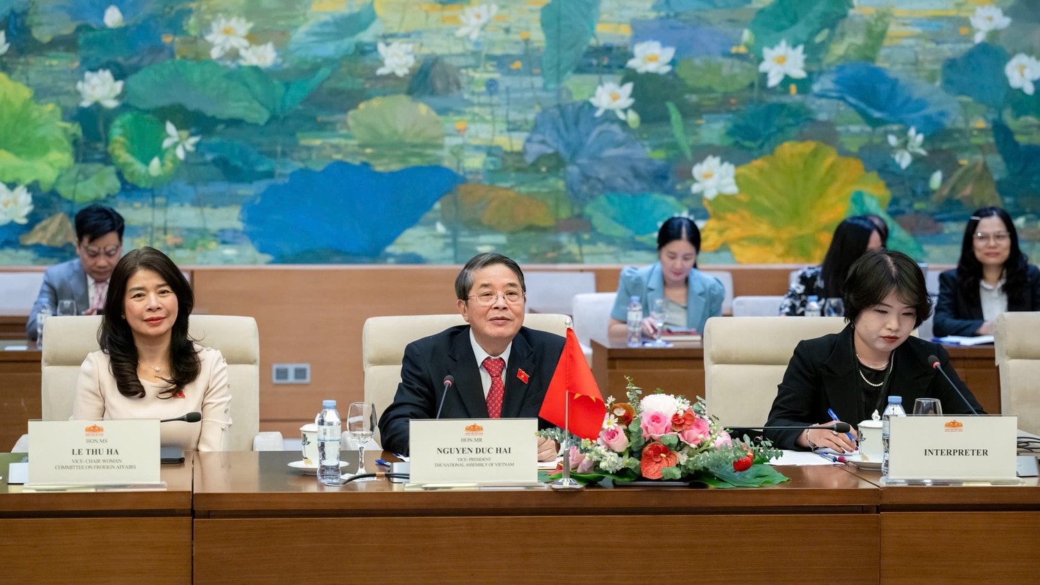 Phó Chủ tịch Quốc hội Nguyễn Đức Hải phát biểu