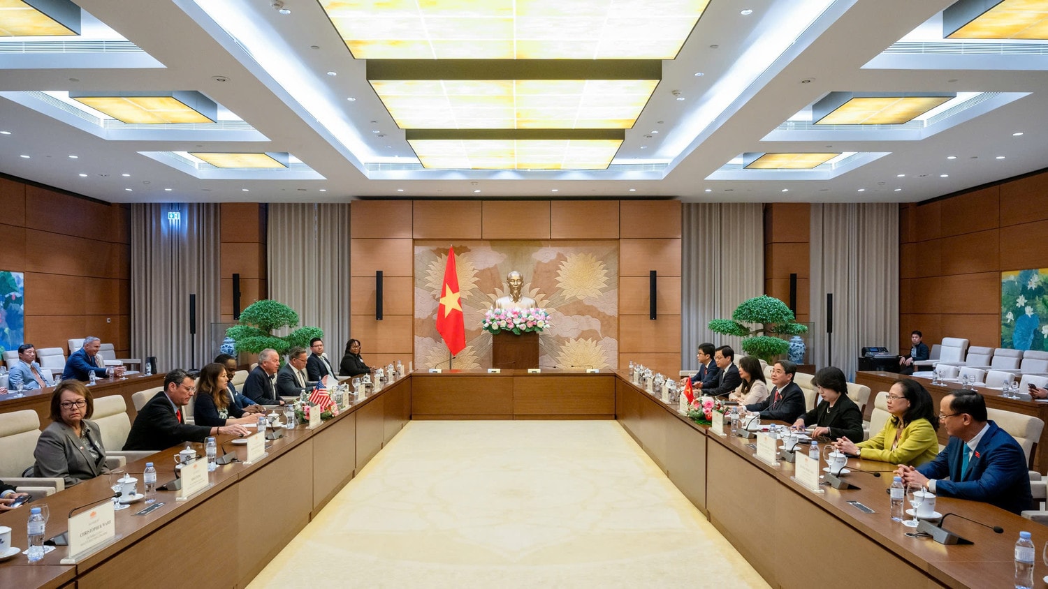 Quang cảnh buổi tiếp