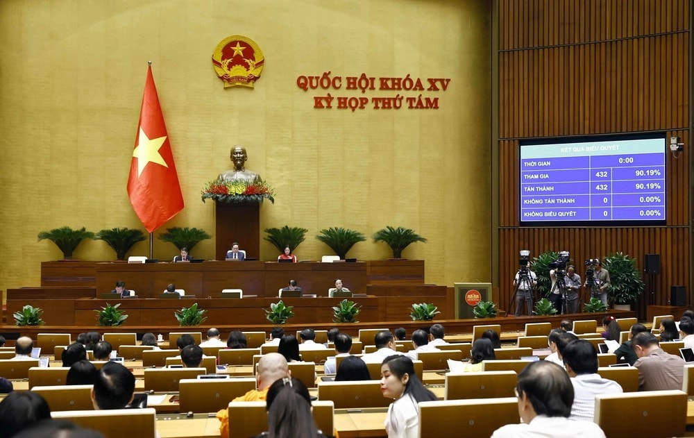 The National Assembly passes a resolution on state budget allocation plan for 2025. (Photo: VNA) The National Assembly passes a resolution on state budget allocation plan for 2025. (Photo: VNA)