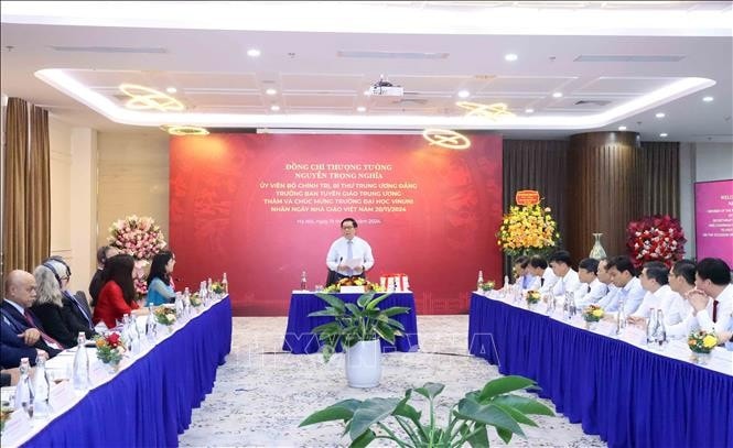 Quang cảnh buổi làm việc. Ảnh: Phương Hoa/TTXVN