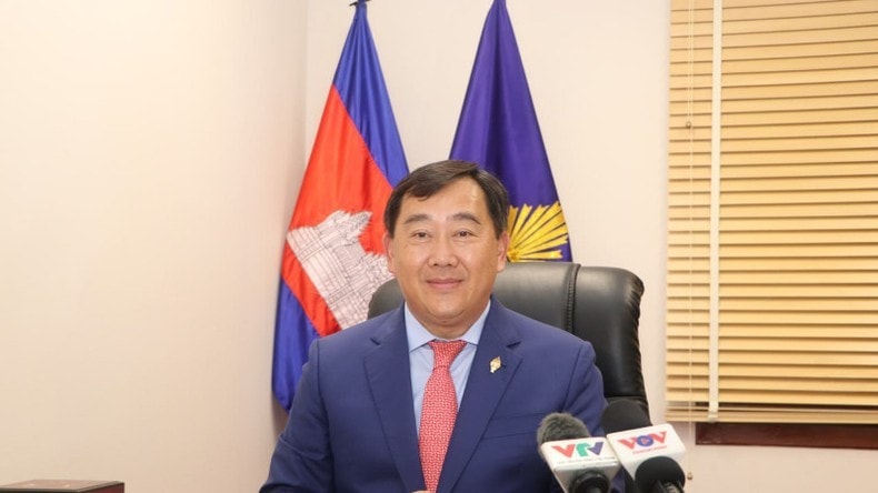 Phó trưởng ban thứ nhất Ban Đối ngoại Trung ương Đảng Nhân dân Campuchia, Chủ nhiệm Ủy ban Đối ngoại, Hợp tác quốc tế và Thông tin Quốc hội Campuchia Sous Yara. Ảnh: Huy Vũ