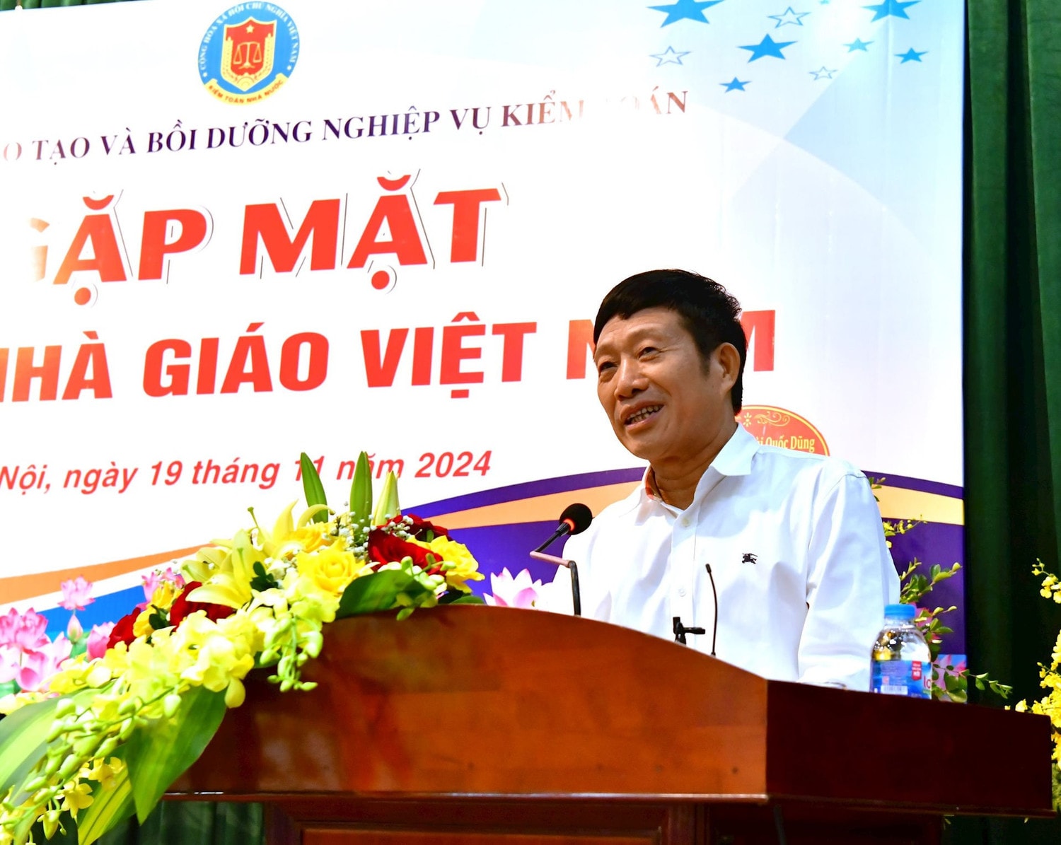 Vụ trưởng Vụ Tổ chức cán bộ Đỗ Văn Tạo kỳ vọng về đội ngũ giảng viên có năng lực chuyên môn cao và kinh nghiệm thực tiễn. Ảnh: Nguyễn Ly