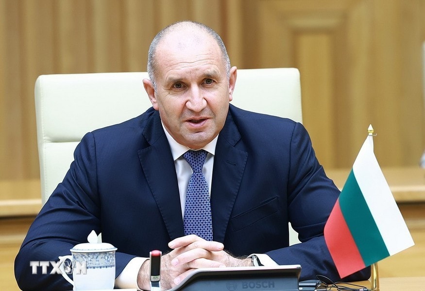 Tổng thống Bulgaria Rumen Radev tại cuộc hội kiến. Ảnh: Dương Giang/TTXVN