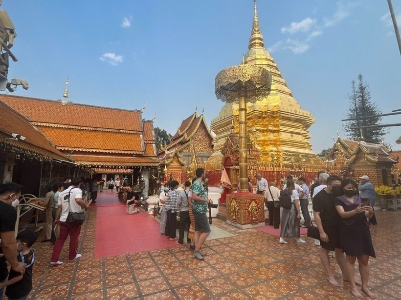 At Phrathat Doi Suthep pagoda in Thailand (Photo: VNA) At Phrathat Doi Suthep pagoda in Thailand (Photo: VNA)