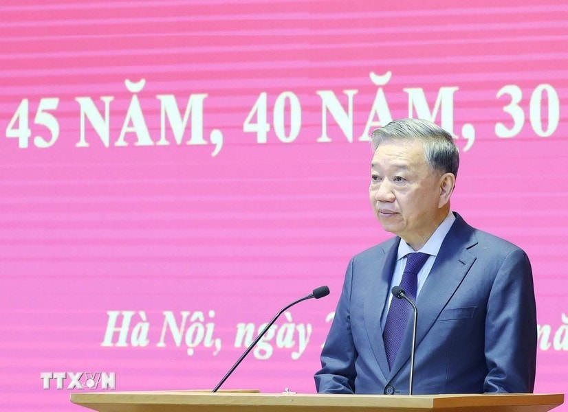 Tổng Bí thư Tô Lâm phát biểu. Ảnh: Thống Nhất/TTXVN