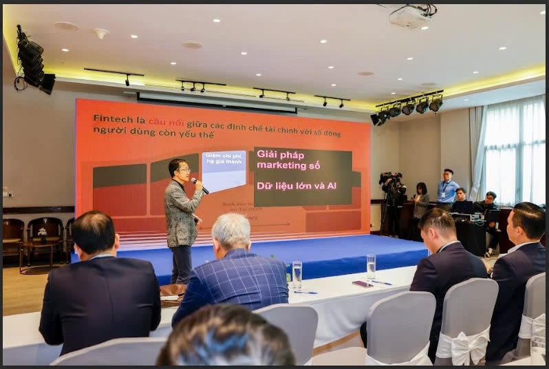 Phó Tổng giám đốc Thường trực MoMo Đỗ Quang Thuận phát biểu tại sự kiện