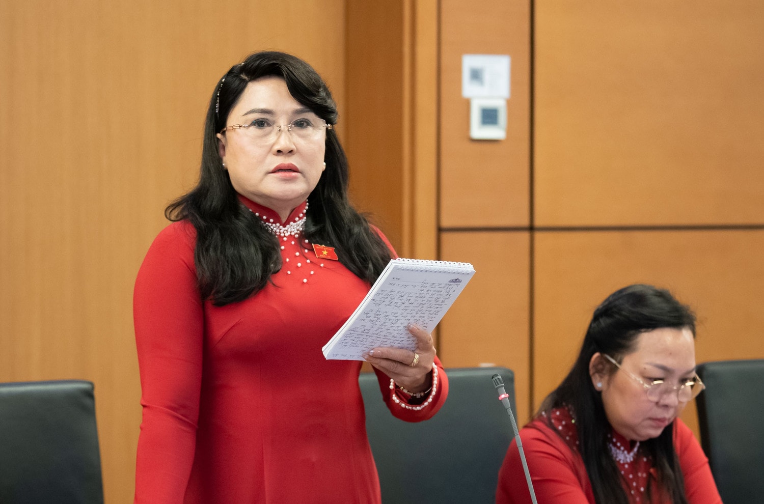 ĐBQH Nguyễn Thị Kim Bé (Kiên Giang) phát biểu