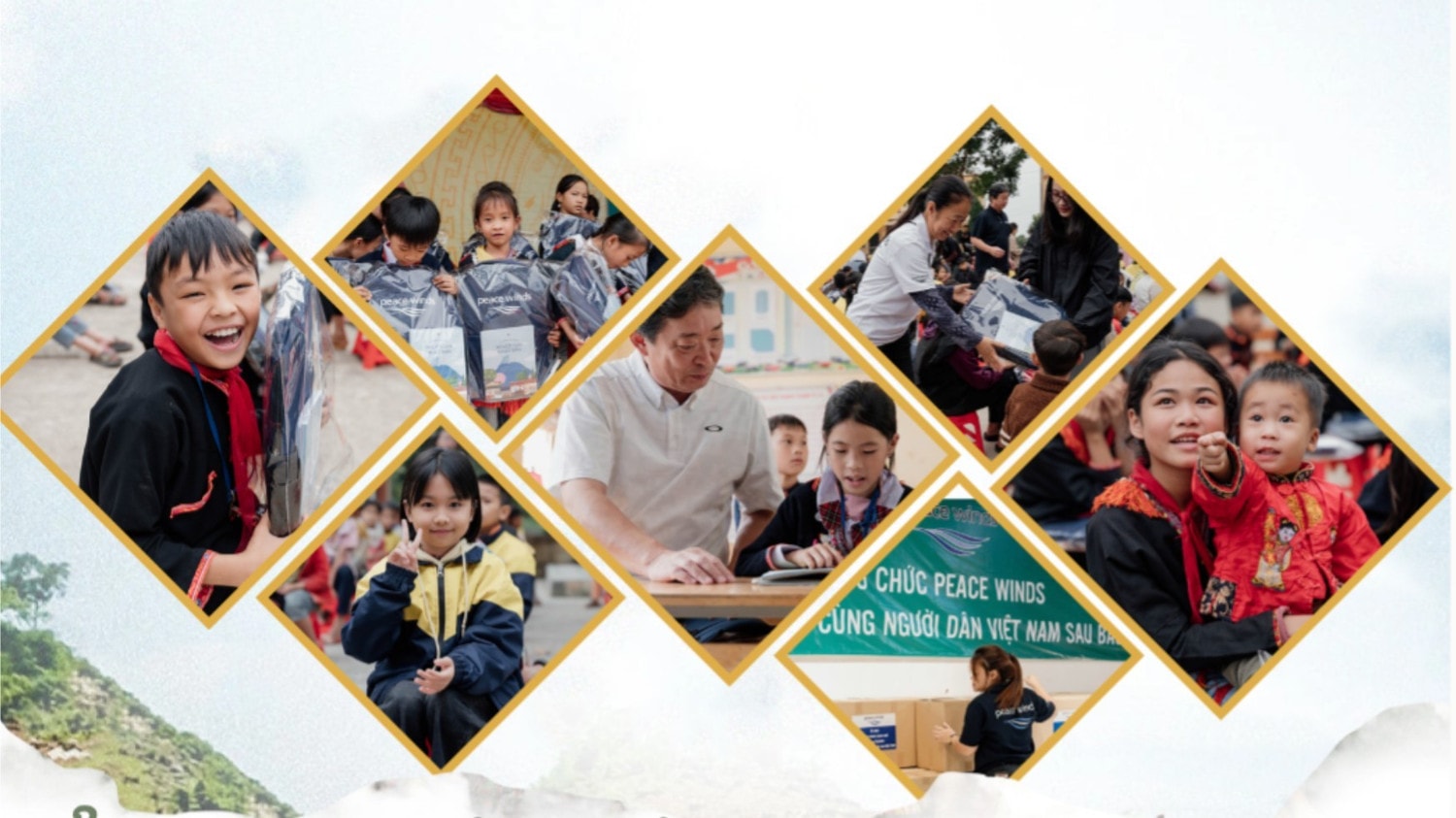 Tổ chức Peace Winds đã tích cực tham gia các hoạt động thiện nguyện tại Việt Nam
