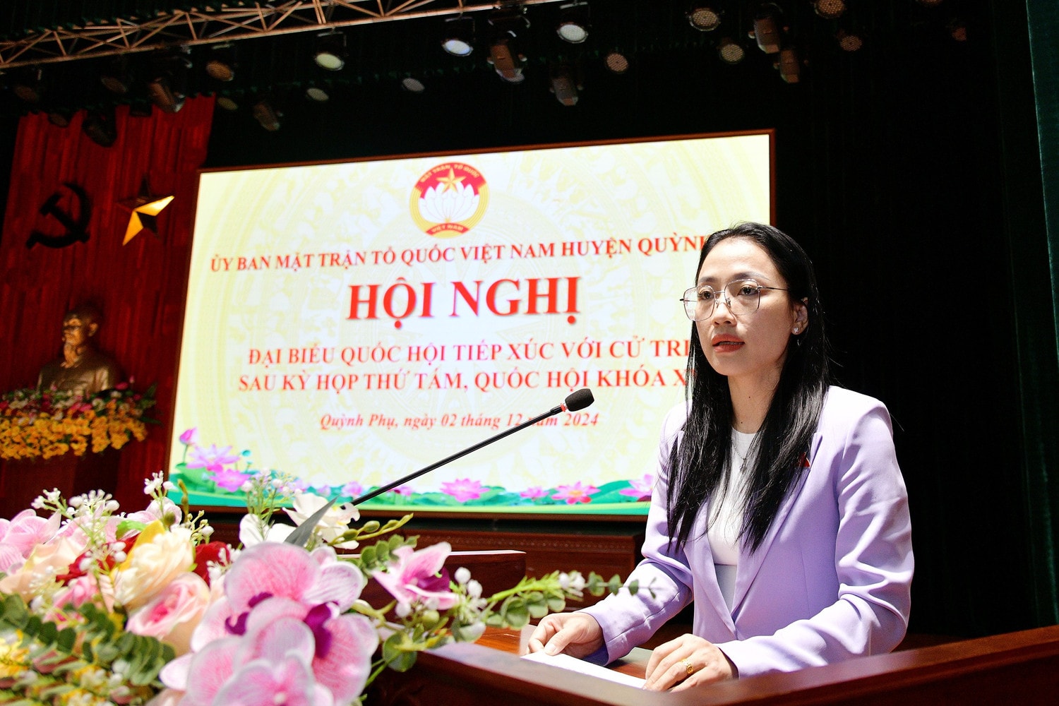 ĐBQH Trần Khánh Thu báo cáo về kết quả Kỳ họp thứ Tám, Quốc hội Khóa XV