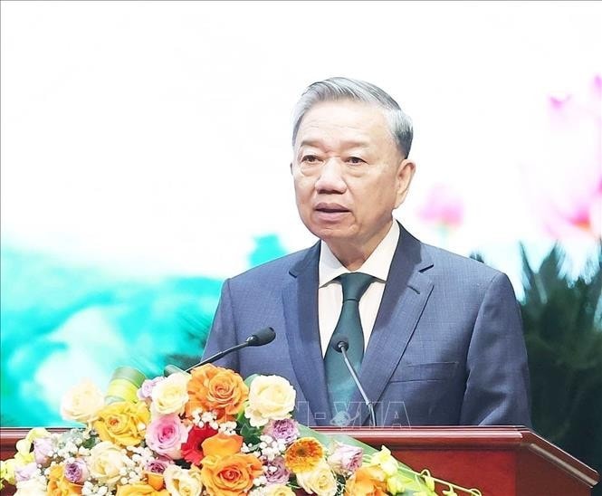 Tổng Bí thư Tô Lâm phát biểu chỉ đạo. Ảnh: Thống Nhất/TTXVN