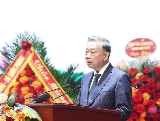 Tổng Bí thư Tô Lâm phát biểu. Ảnh: Thống Nhất/TTXVN