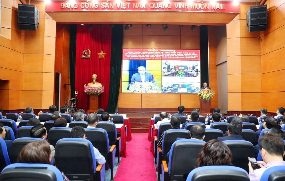 Hội nghị được tổ chức theo hình thức trực tiếp và trực tuyến