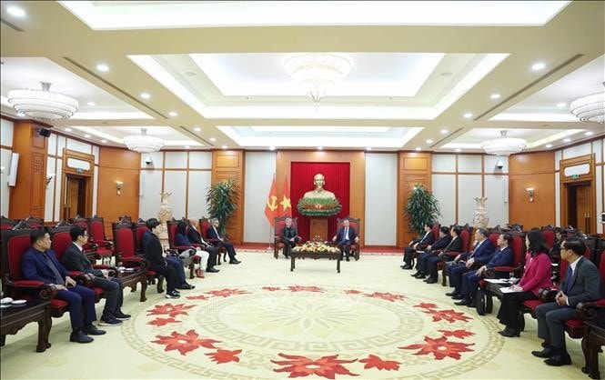 Quang cảnh buổi tiếp. Ảnh: Thống Nhất/TTXVN