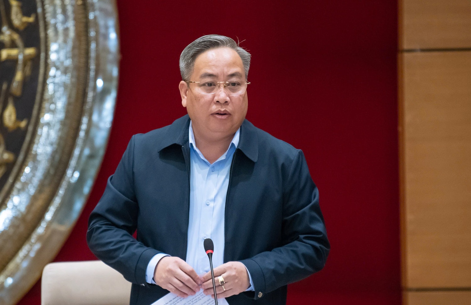 Phó Chánh án Tòa án nhân dân tối cao Phạm Quốc Hưng phát biểu