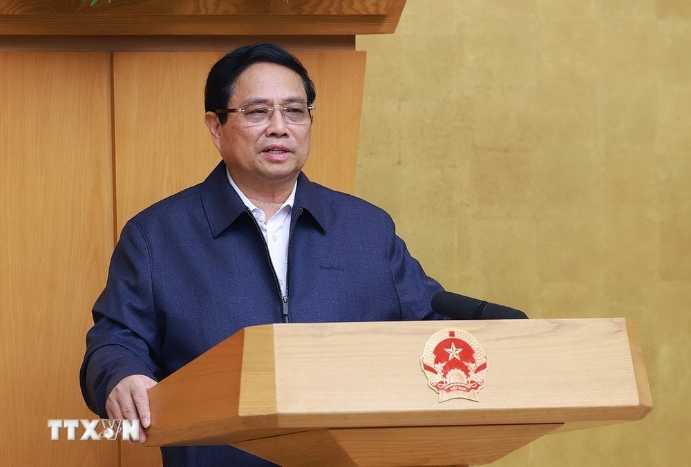 Thủ tướng Chính phủ Phạm Minh Chính chủ trì Phiên họp Chính phủ thường kỳ tháng 11 năm 2024. Ảnh: Dương Giang/TTXVN