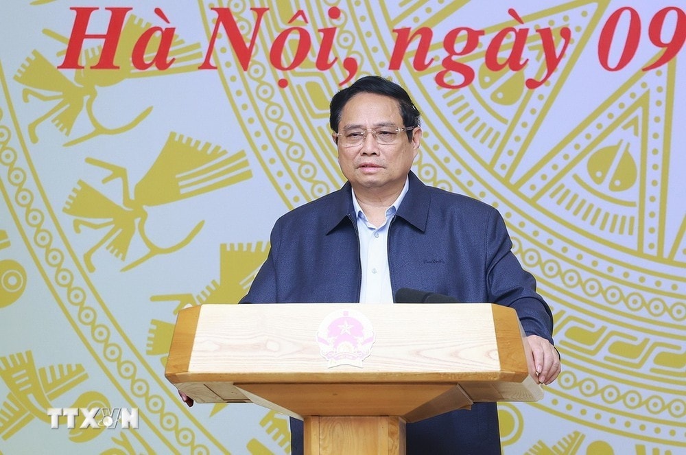 Thủ tướng Phạm Minh Chính chủ trì Phiên họp lần thứ 10 Hội đồng Thi đua-Khen thưởng Trung ương. Ảnh: Dương Giang/TTXVN