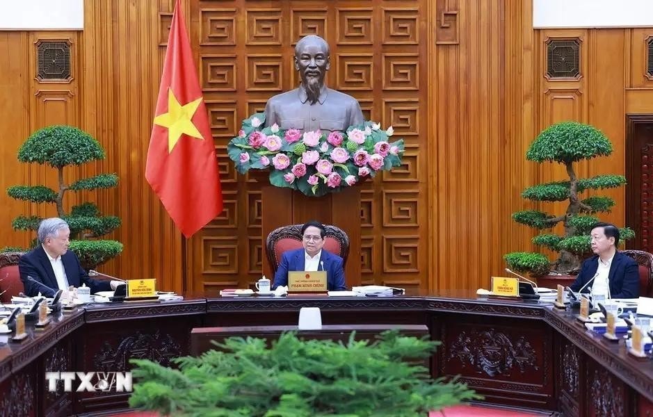 Prime Minister Pham Minh Chinh speaks at the second meeting of the Government steering committee. (Photo: VNA) Prime Minister Pham Minh Chinh speaks at the second meeting of the Government steering committee. (Photo: VNA)