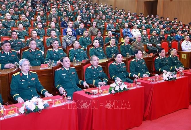 Cán bộ, giảng viên, học viên Học viện Quốc phòng. Ảnh: Dương Giang/TTXVN
