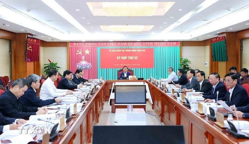 Quang cảnh Kỳ họp thứ 52 Uỷ ban Kiểm tra Trung ương. Ảnh: Phương Hoa - TTXVN