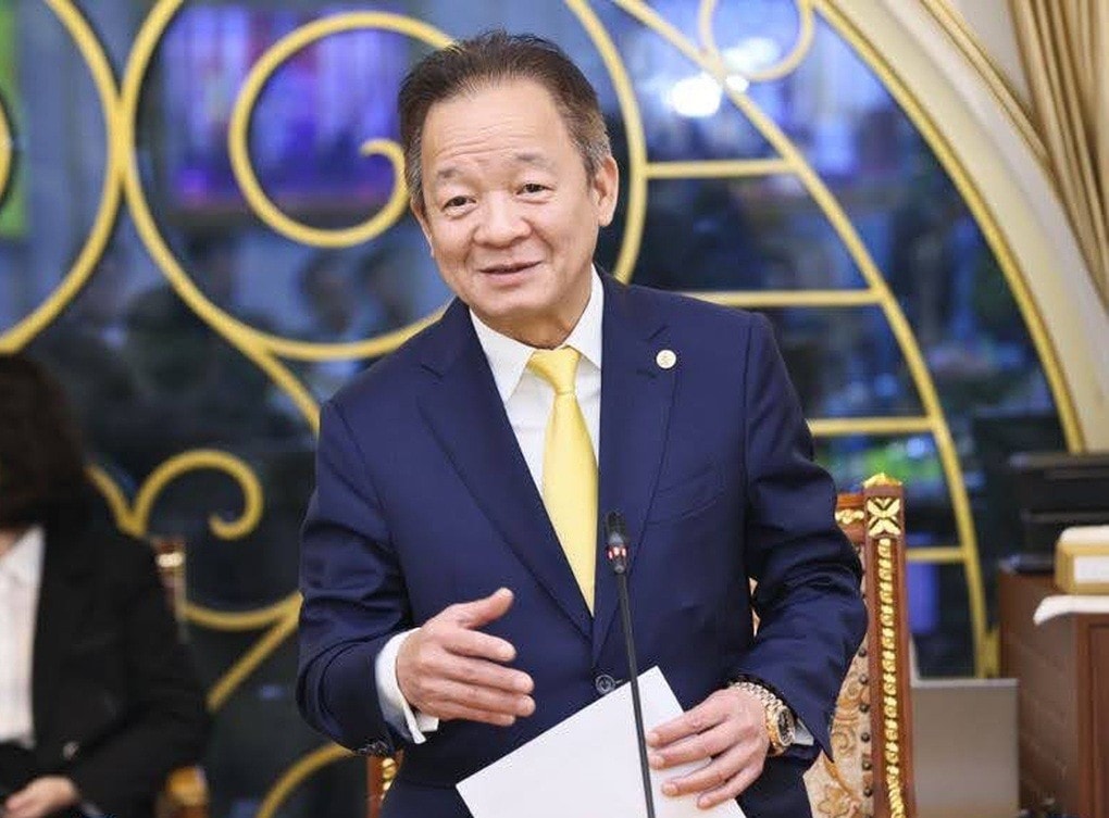 Ông Đỗ Quang Hiển, Chủ tịch Điều hành T&T Group, phát biểu tại sự kiện.