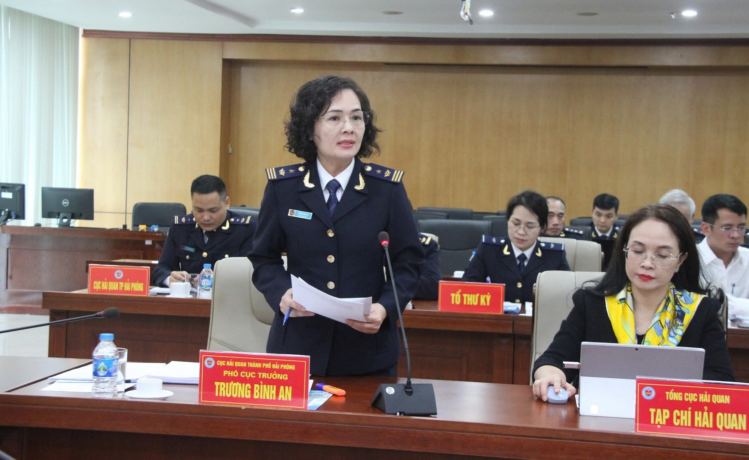 Phó Cục trưởng Cục Hải quan Thành phố Hải Phòng Trương Bình An phát biểu
