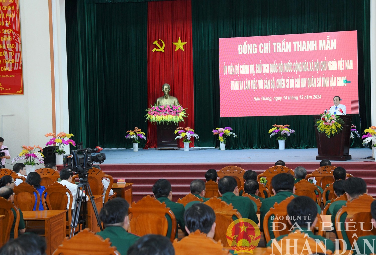 Chủ tịch Quốc hội Trần Thanh Mẫn phát biểu. Ảnh: Lâm Hiển