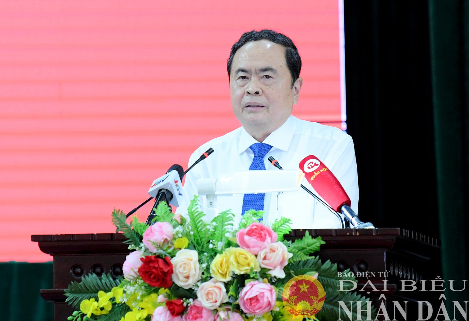 Chủ tịch Quốc hội Trần Thanh Mẫn phát biểu. Ảnh: Lâm Hiển